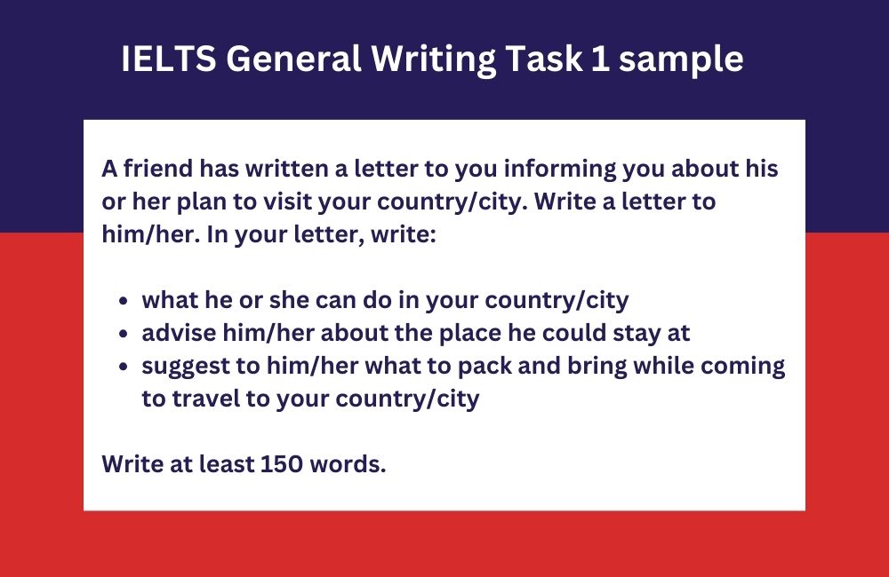 IELTS General Writing Task 1 sample